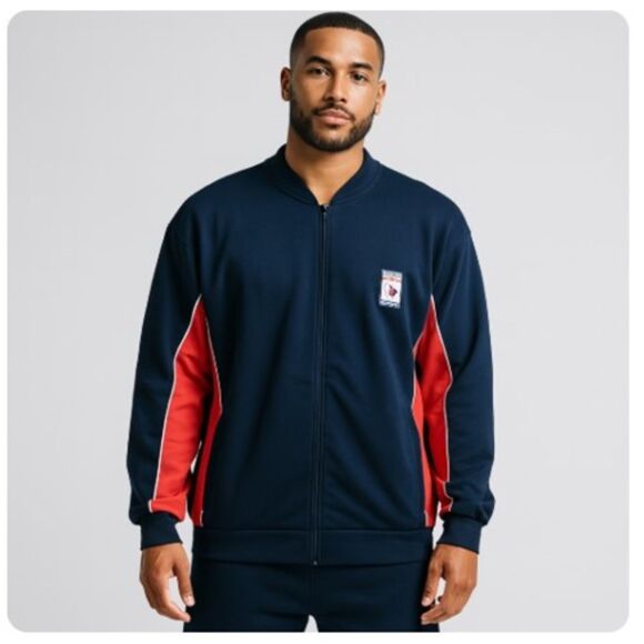 Enyce Sean Combs Track Jacket NWT Colorblock Logo Urban Mens 3XL - Picture 1 of 7